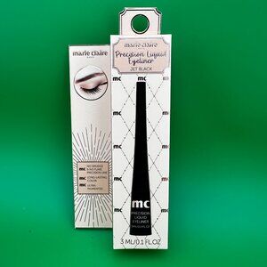 MARIE CLAIRE PRECISION LIQUID EYELINER JET BLACK, 3mL/0.1 fl. Oz EXP: 07/24/2028